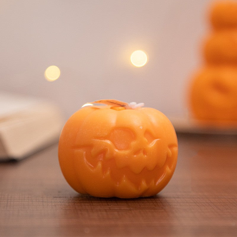 Trick or Treat！Halloween Funny Pumpkin Scented Candles Ins Creative Home Decoration