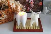 Tooth on Fire！Creative Funny Tooth Scented Candle Tooth Shaped Cup Candle