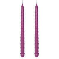 11.6 Inch Dinner Decor Purple Taper Candle Set of 2