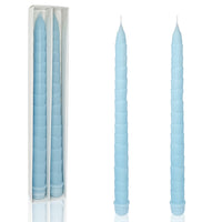 11.6 Inch Dinner Decor Blue Taper Candle Set of 2