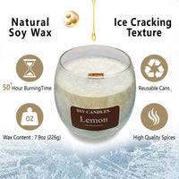 SSY Candles Lemon Scent Candle Manly Scented Candles Classic 7.9 oz Coffee Scented Candles