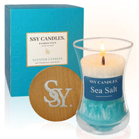 SSY Candle Sea salt Scent Best Long Lasting Scented Candles Classic 3.5 OZ Scented Candle Wax