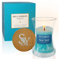 SSY Candle Sea Salt Heavenly Scent Candles Lightly Scented Candles Classic 3.5 oz Scented Candles Romantic