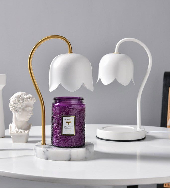 Lámpara de luz aromática con forma de tulipán SSY, lámpara de escritorio con fragancia romántica europea, lámpara decorativa de ambiente 