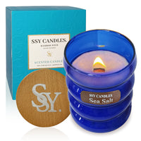 Velas perfumadas SSY, regalos para mujeres, velas de soja naturales de combustión lenta para el hogar, sal marina perfumada 