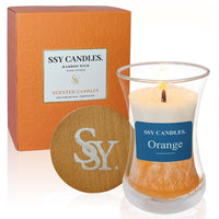 SSY Vela Naranja Perfumada Vela de Otoño Fragancias Clásicas Tarro de 3.5oz Vela de Mecha Individual Lista de Aromas