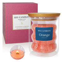 Velas perfumadas SSY, vela de cera de soja perfumada de verano para el hogar, el mejor regalo, vela perfumada naranja