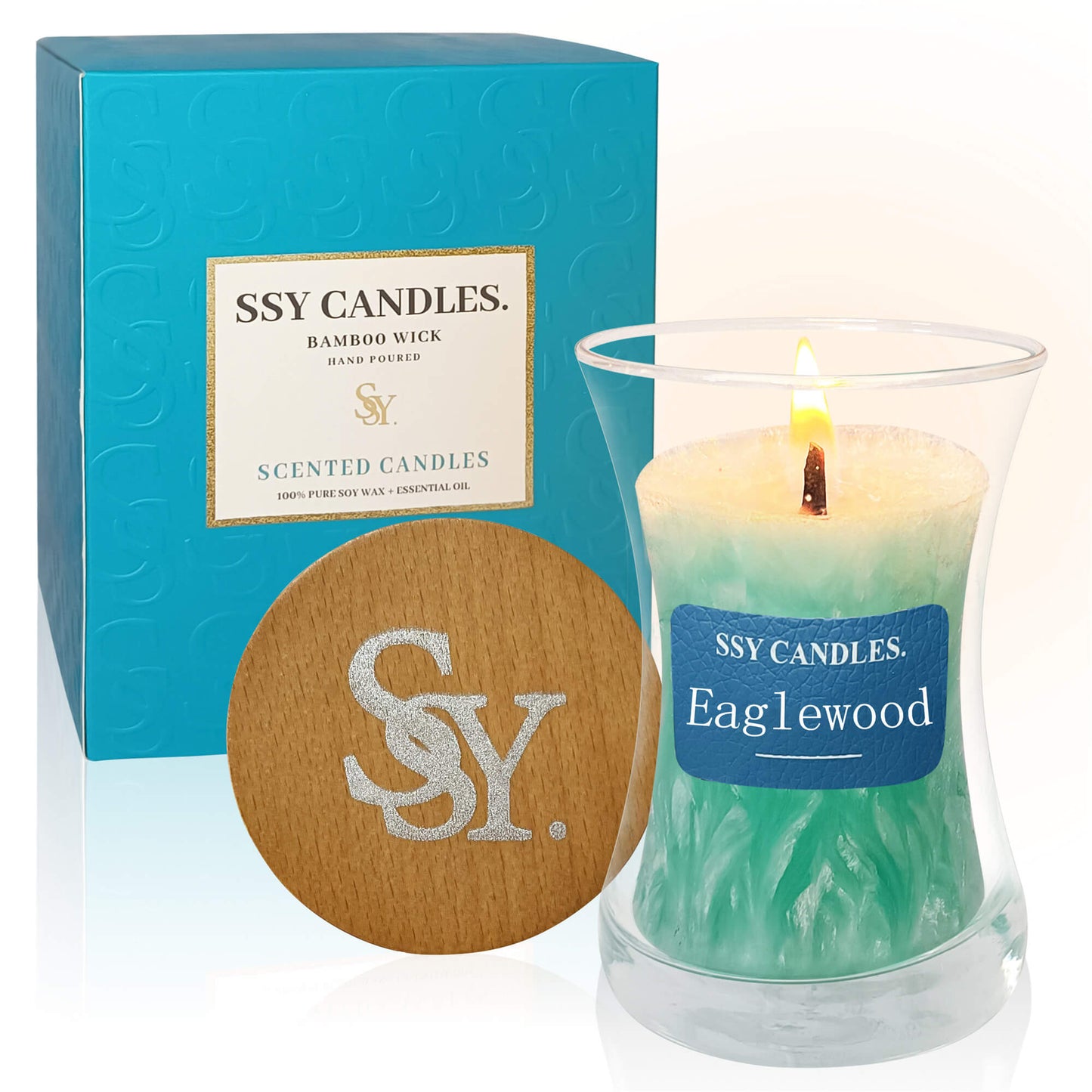 Vela SSY Eaglewood Scents Good Candle Scents Velas de soja clásicas de 3.5 oz Velas perfumadas sin llama perfumadas