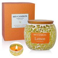 Velas perfumadas SSY Lemon Classic Vela perfumada personalizada de 3.5 oz Los mejores aromas de velas para la relajación