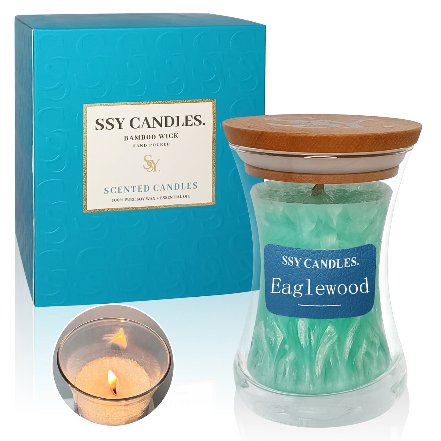 SSY Candle Eaglewood Best Scents for Making Candles Mens Candles Scents Classic 3.5 oz Prime Living Scented Candles