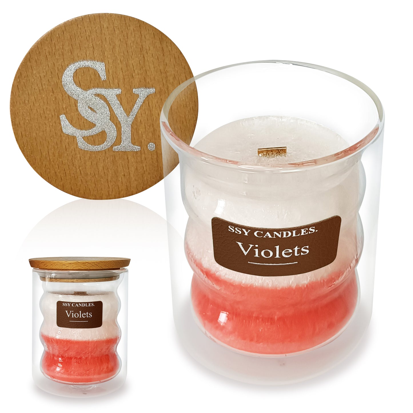 SSY Candles Summer Scented Soy Wax Candle for Home Best Gift Scented Candle Violets