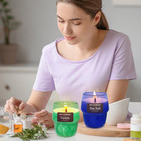 Natural Soy Scented Candles Gifts Set for Women Wood wick Candles Scents Long Burning Scented Candles