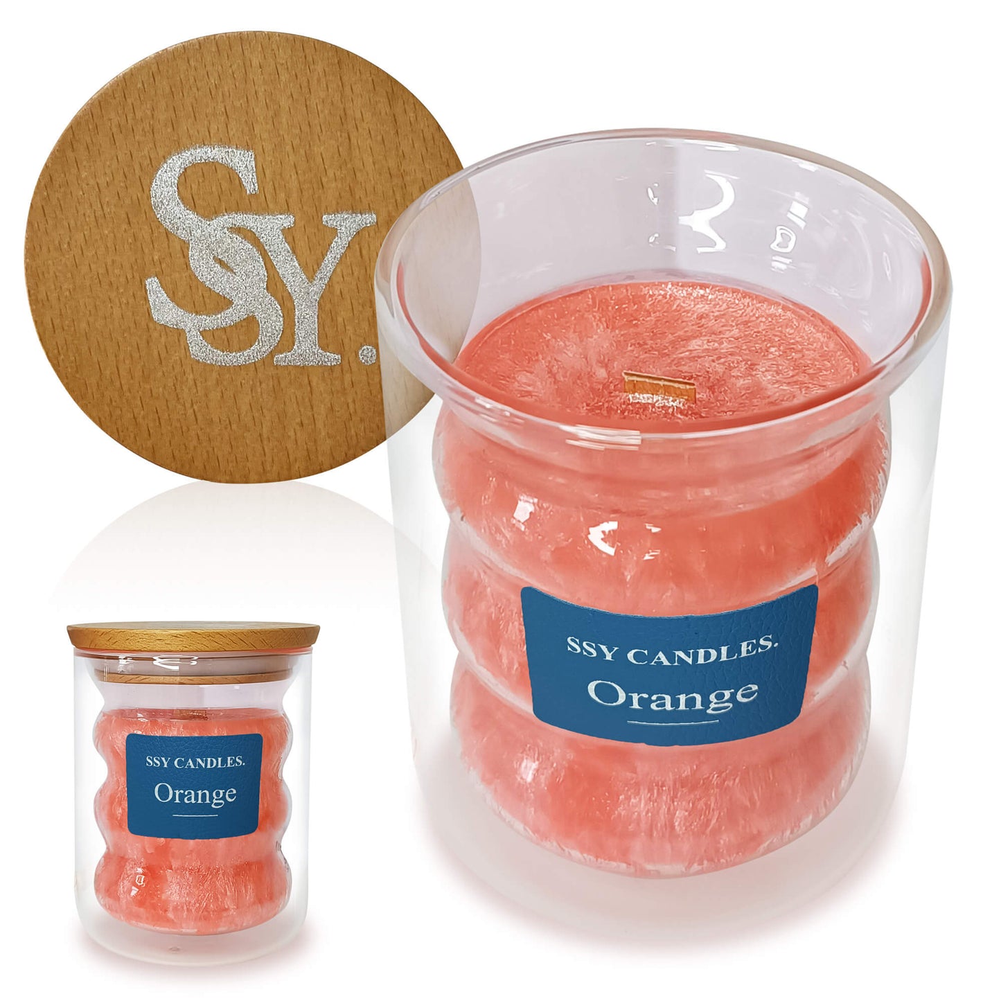 Velas perfumadas SSY, vela de cera de soja perfumada de verano para el hogar, el mejor regalo, vela perfumada naranja