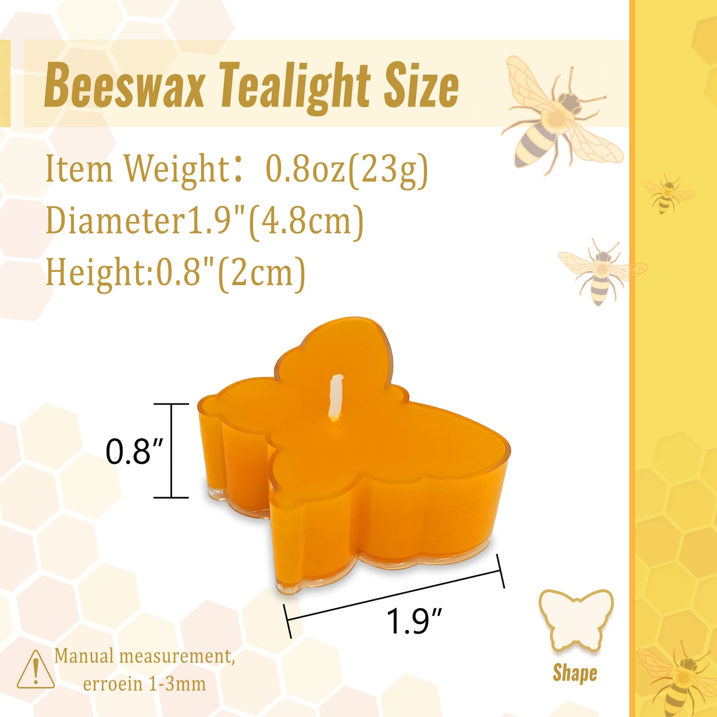 Set of 12 Butterfly Shaped Tealight