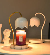 Lámpara de luz aromática con forma de tulipán SSY, lámpara de escritorio con fragancia romántica europea, lámpara decorativa de ambiente 