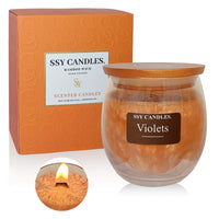 Velas SSY Velas aromáticas de violetas Velas aromáticas masculinas Velas aromáticas de café clásicas de 7.9 oz