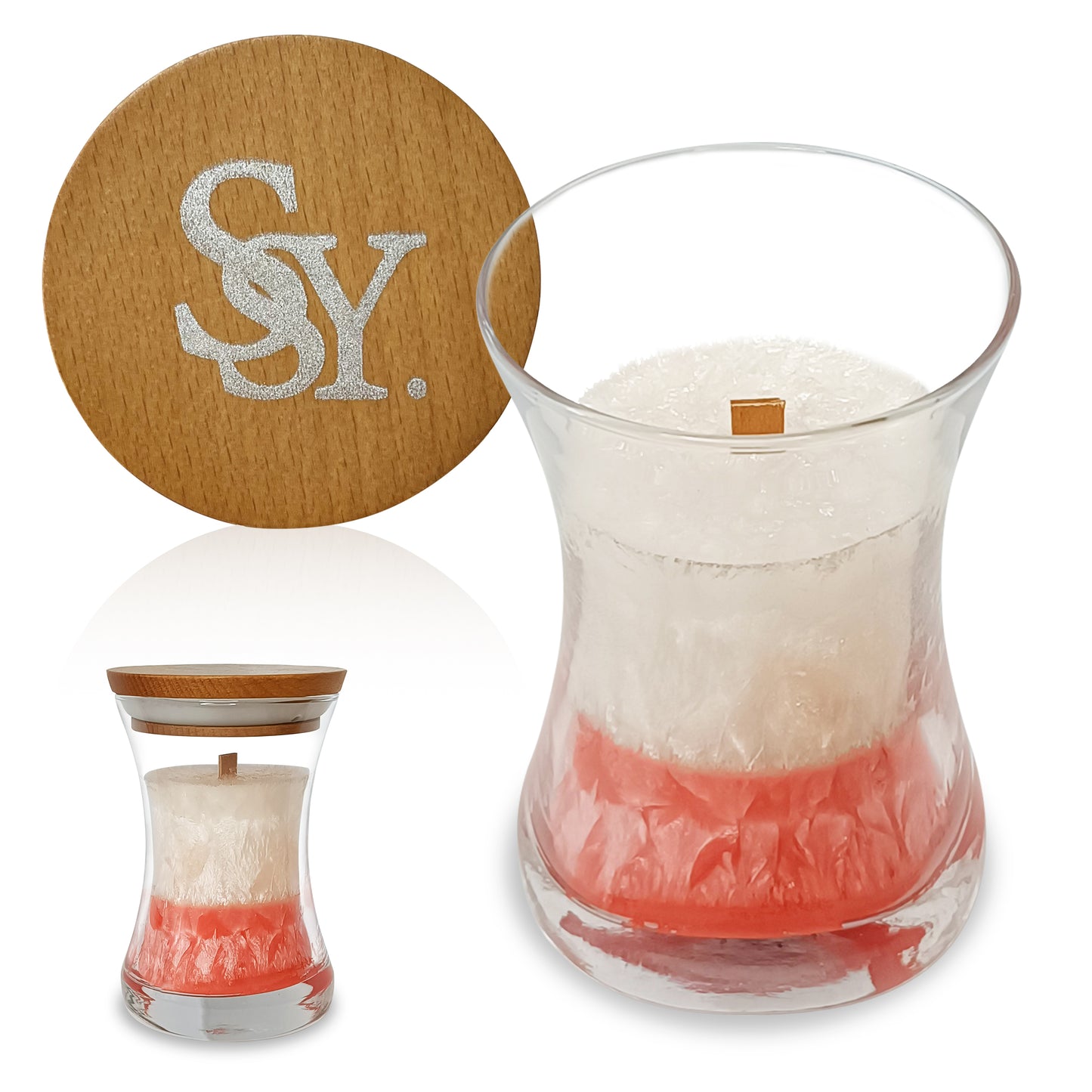 SSY Candle Rose Vela aromática Velas aromáticas más populares Frasco clásico de 3.5 oz Velas perfumadas de una sola mecha DIY