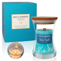 SSY Candle Sea Salt Heavenly Scent Candles Lightly Scented Candles Classic 3.5 oz Scented Candles Romantic