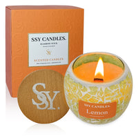 SSY Candle Personalized Scented Candles Classic 3.5 oz Lemon Scented Candles Diy Candle Scents Mosaics