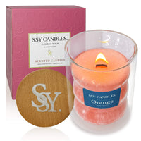 Velas perfumadas SSY, vela de cera de soja perfumada de verano para el hogar, el mejor regalo, vela perfumada naranja