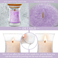 SSY Candle Lavender Scents Good Candle Scents Velas clásicas de soya de 3.5 oz Velas perfumadas sin llama perfumadas