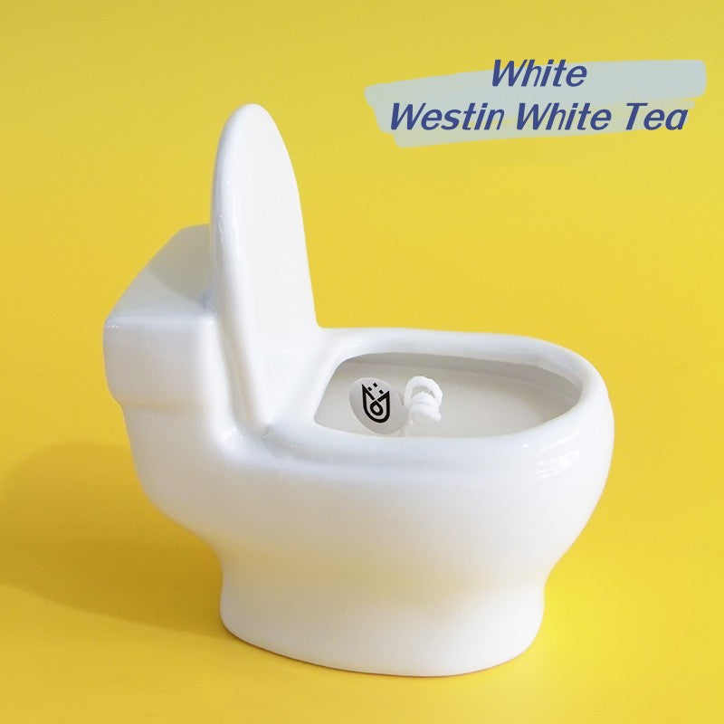 Must Fire！Creative Funny Mini Toilet Shape Scented Candle Westin White Tea