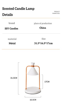 SSY アロマセラピー溶融ワックスランプシンプルなデスクランプ調光可能なアイアンアートロマンチックな香りレトロナイトライト