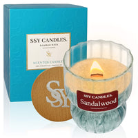 SSY Candle Sandalwood Scented Best Candle Scents Natural Scented Candles Christmas Candles Scents