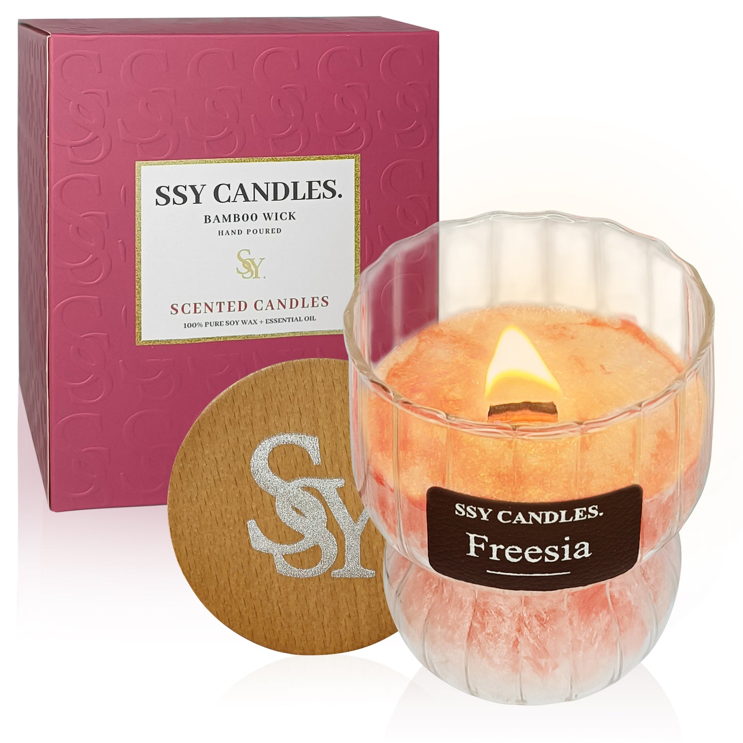 SSY Candle Freesia Scented Best Candle Scents Natural Scented Candles Christmas Candles Scents