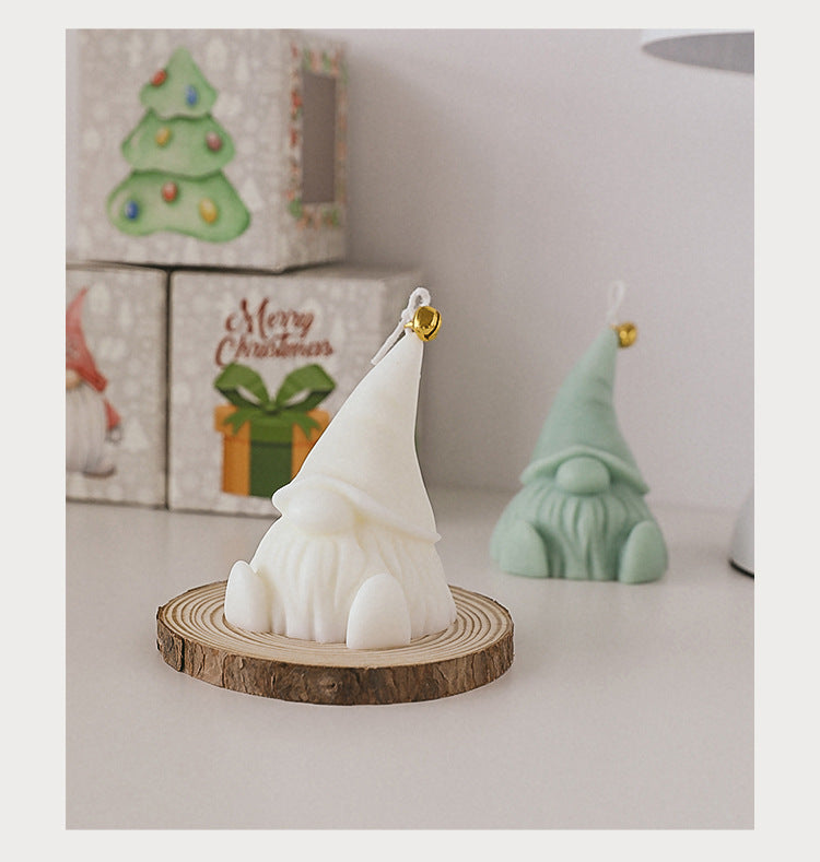 Navidad mágica: decoración navideña, velas aromáticas de modelado, fantástico regalo de Papá Noel, Fresia