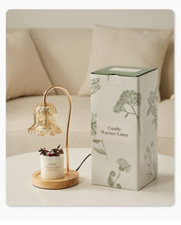 SSY Simple Aromatherapy Melting Wax Lamp Lily of the Valley Shaped Champagne Aromatherapy Lamp