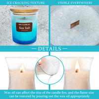 SSY Candles Sea Salt Scent Wooden Wick Bath & Body Works Scented Candles Visible Everywhere