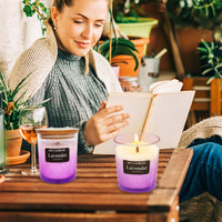 Velas SSY Velas aromáticas cálidas de lavanda Velas aromáticas caseras Ayudan a dormir Velas aromáticas a granel en frascos