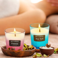 SSY Candles Sea Salt Scent Wooden Wick Bath & Body Works Scented Candles Visible Everywhere