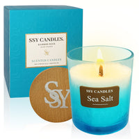 SSY Candles Sea Salt Scent Wooden Wick Bath & Body Works Scented Candles Visible Everywhere