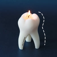 Tooth on Fire！Creative Funny Tooth Scented Candle Shape Candle