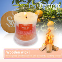 SSY Scented Candles Romantic Candle Scents Three Layers Jar Candle Popular Candle Scents Orange