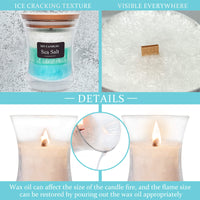 SSY Scented Candles Romantic Candle Scents Three Layers Jar Candle Popular Candle Scents Sea Salt