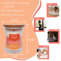 SSY Scented Candles Romantic Candle Scents Three Layers Jar Candle Popular Candle Scents Orange