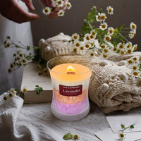 SSY Velas aromáticas Velas románticas Aromas Vela en tarro de tres capas Velas populares Aromas Lavanda 