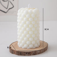 Abstract Elegance: Creative Geometric Scents Candle Long Ball Combination Shape Candle