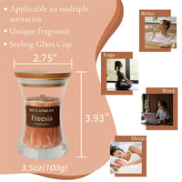 SSY Candle Freesia Scents Good Candle Scents Velas de soya clásicas de 3.5 oz Velas perfumadas sin llama perfumadas