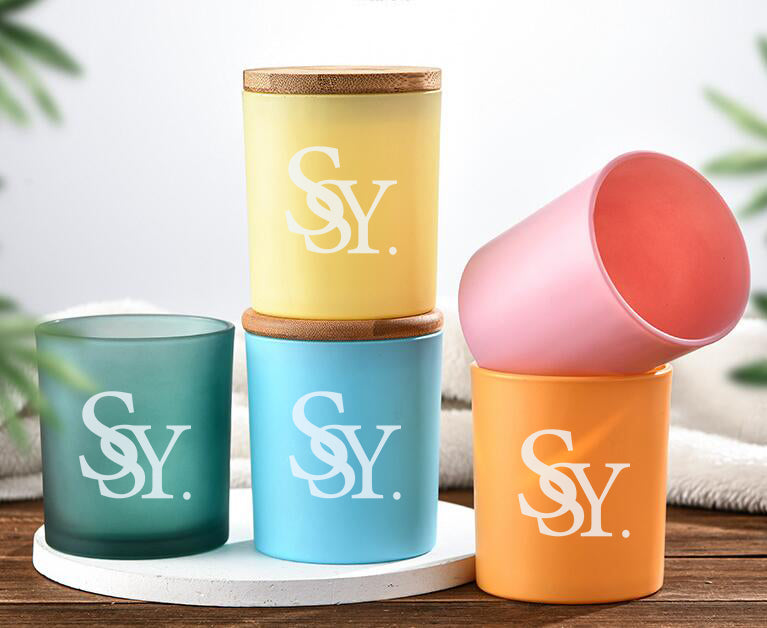 SSY 10oz DIY Taza de vela perfumada de vidrio creativo