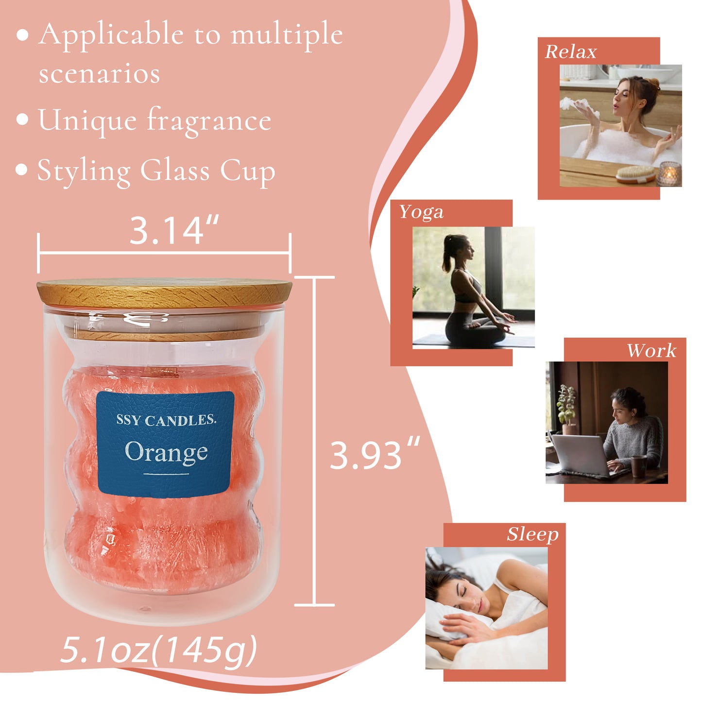 Sweet Orange Candles Scents Fall Scented Candle Wholesale Handmade Scented Candles