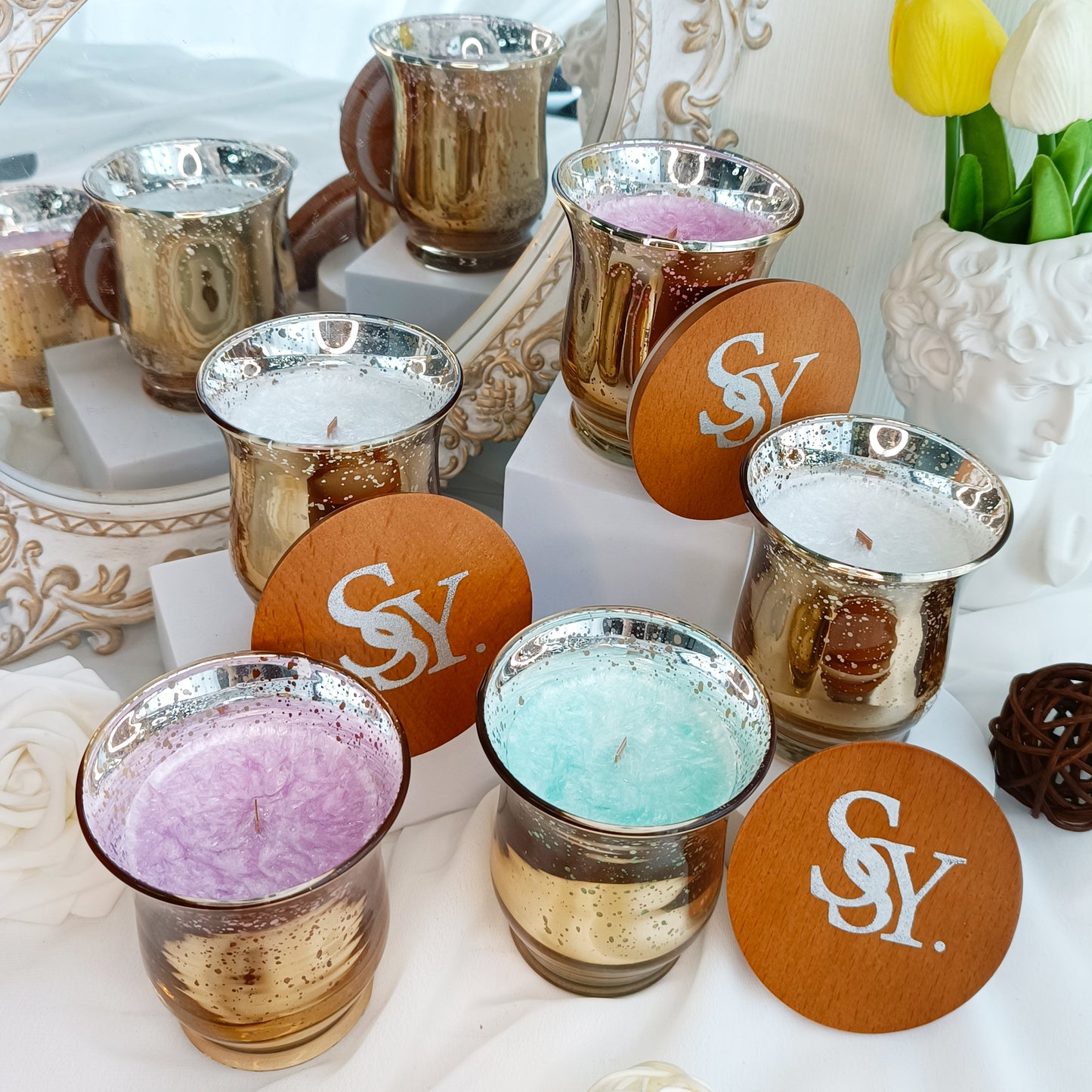 SSY Candle Best Rose Scented Candles Hhi Candles, Spring Candle Scents Handmade Candle Science Scents