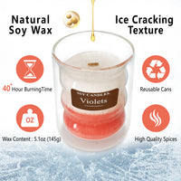 SSY Candles Summer Scented Soy Wax Candle for Home Best Gift Scented Candle Violets