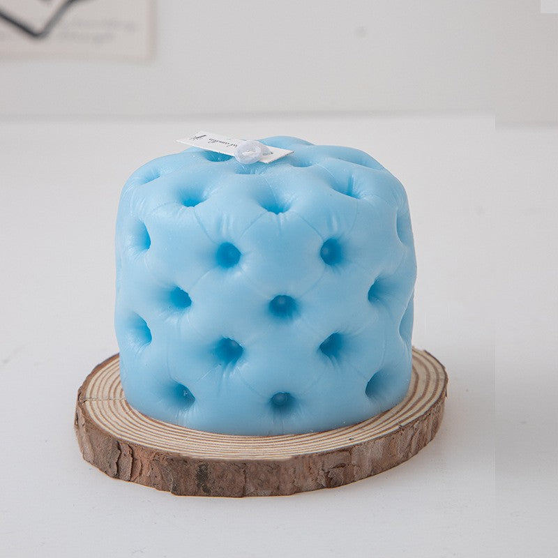 Abstract Elegance: Creative Geometric Scents Candle Sofa Shape Candle