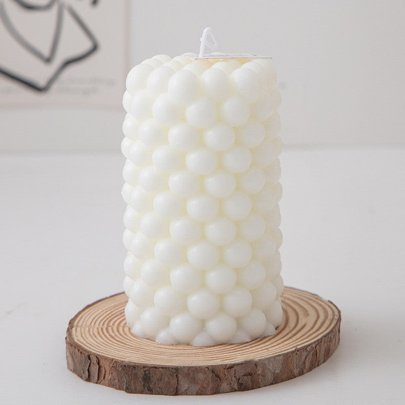 Abstract Elegance: Creative Geometric Scents Candle Long Ball Combination Shape Candle