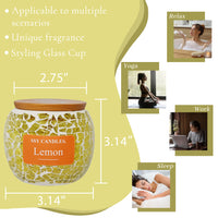 SSY Candle Personalized Scented Candles Classic 3.5 oz Lemon Scented Candles Diy Candle Scents Mosaics