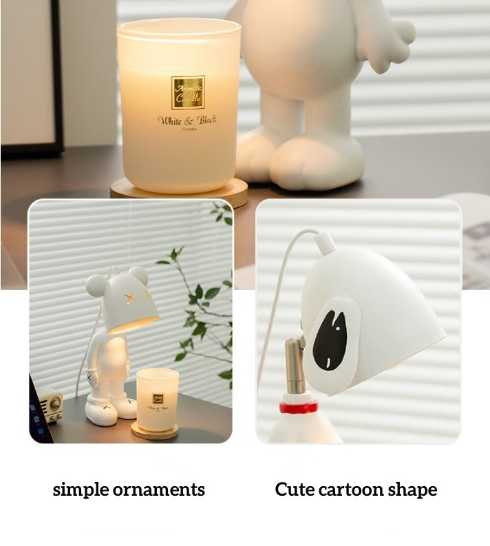 SSY Creative Snoopy shape Lámpara de luz aromática Luz de noche junto a la cama sin humo 